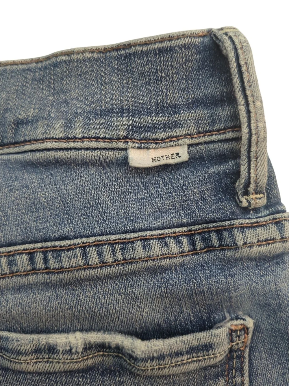 MOTHER The Insider Crop Step Fray Jeans 28 Walking On Coals Bootcut Quiet Luxury - Picture 10 of 10